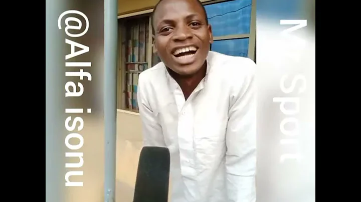 Alfa isonu so funny copy me sport voice in a interview video