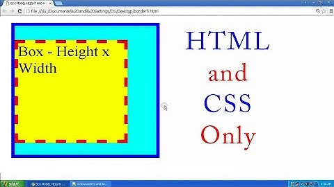 CSS Box Sizing | Box Height & Width Size in Css Box Model
