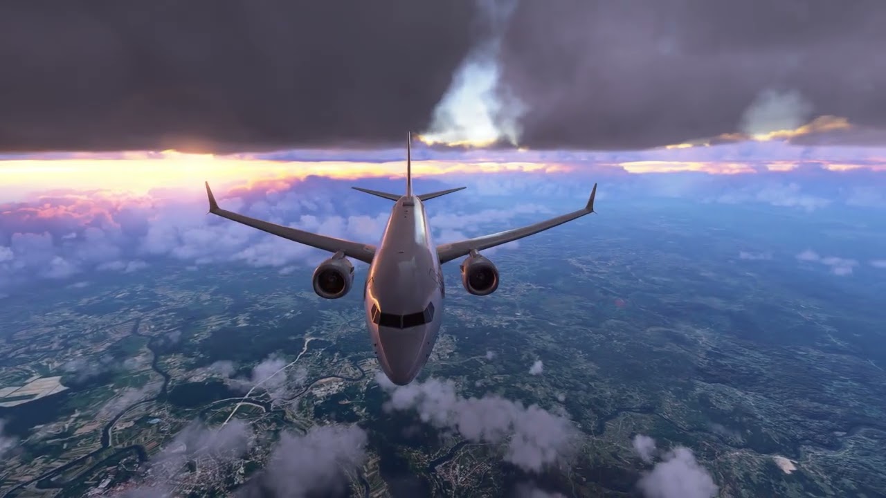 Sunrise Mountain Flight ✈️ Boeing Emirates in 4K for Sleep, Relaxation & Background Viewing