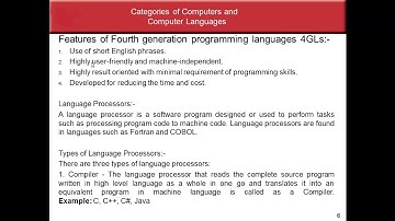 Categories of Computers and Computer Languages(Part 2)