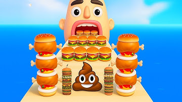 Sandwich Runner 🥪 ASMR Food Merge Challenge Walkthrough Max Gameplay 🍞 Android iOS Full Run WB253