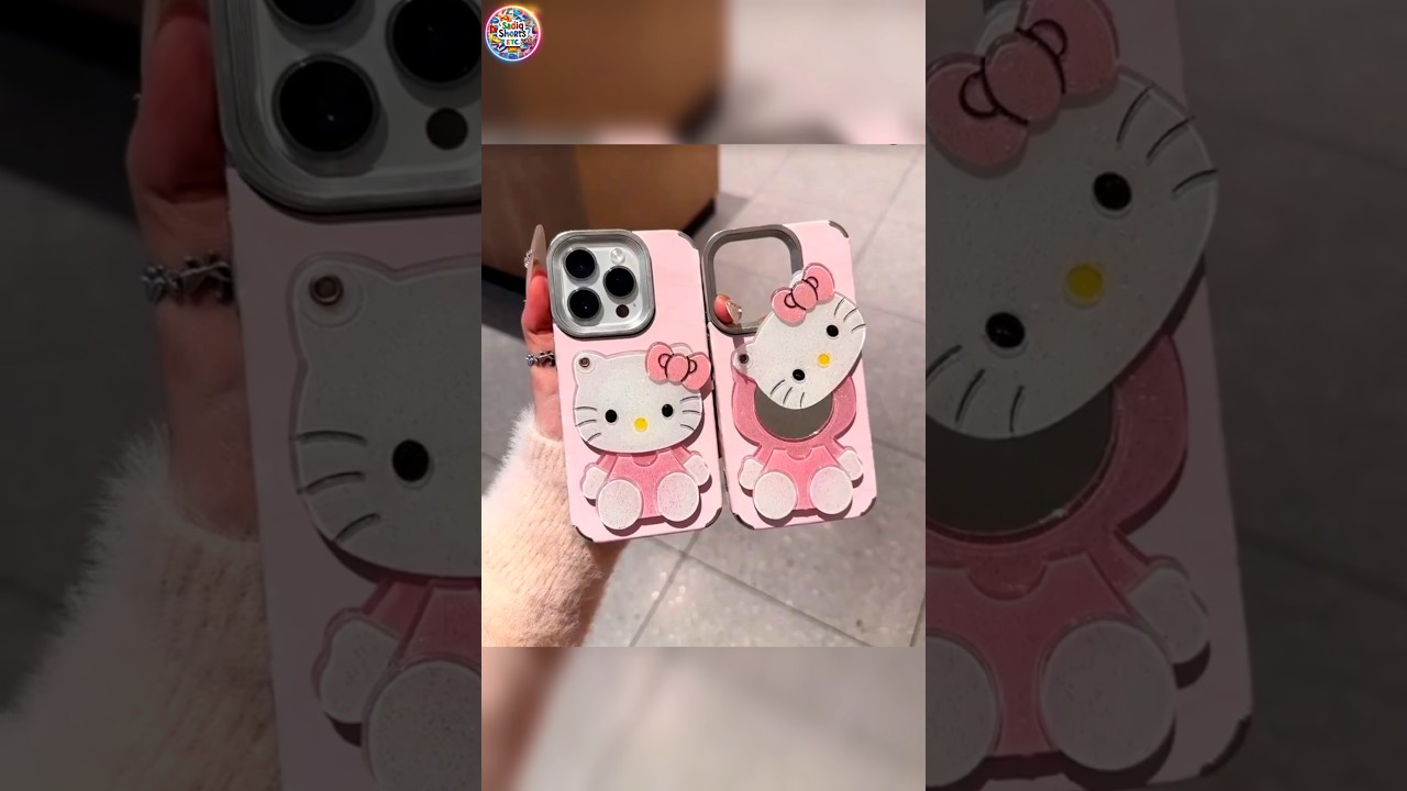 Hello Kitty Phone Case with Hidden Mirror