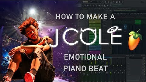 How to make an EMOTIONAL J Cole PIANO type beat from scratch  (no samples) - FL Studio 20