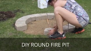 DIY Fire Pit | Backyard Round Firepit | Simple Stone Fire Pit