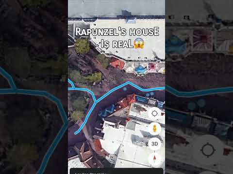Rapunzel House is Real on Google Earth shorts tangled