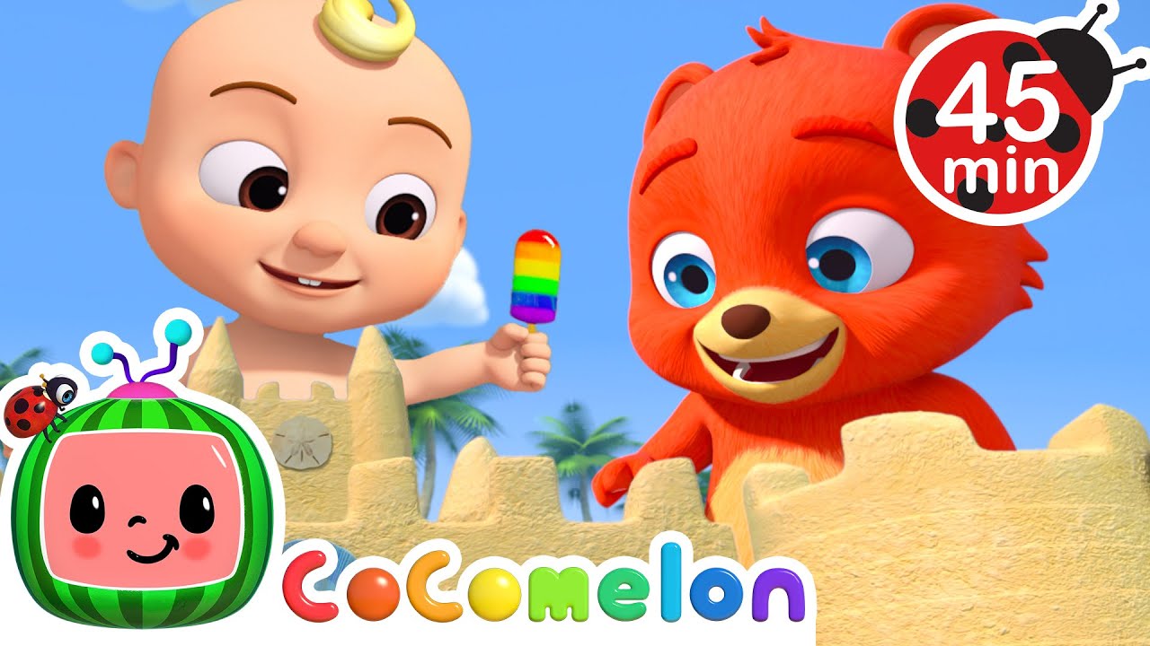 Animal Fun on the Beach! 🏖️☀️ Summer Songs Compilation + CoComelon Nursery Rhymes for Kids 🍉🎵
