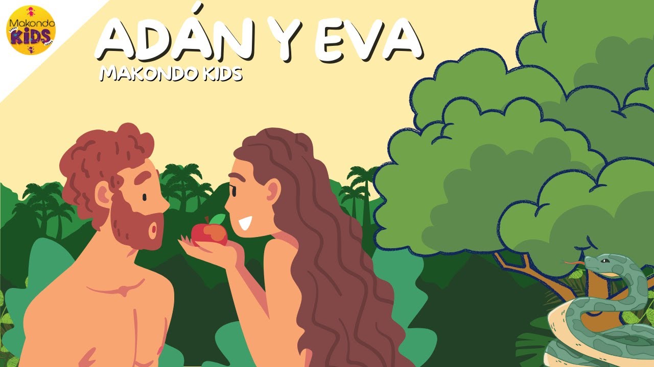 DIBUJANDO EN PIZARRON - HISTORIA DE ADÁN Y EVA PARA NIÑOS | MAKONDO