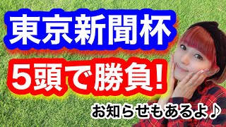 【東京新聞杯】傾向と過去成績から選んだ５頭ちゃん！からの一発逆転チャンスのお知らせもあるよ♪