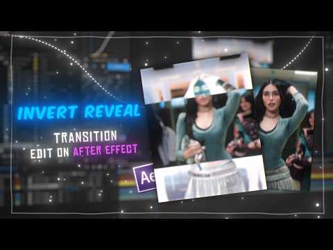 How to make Invert Reveal Transition on after effects ✨ ( Without plug-in )