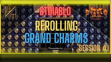 Level 50 Grand Charm Rerolling #1 In BTDiablo | Diablo 2 Resurrected Single Player Mod