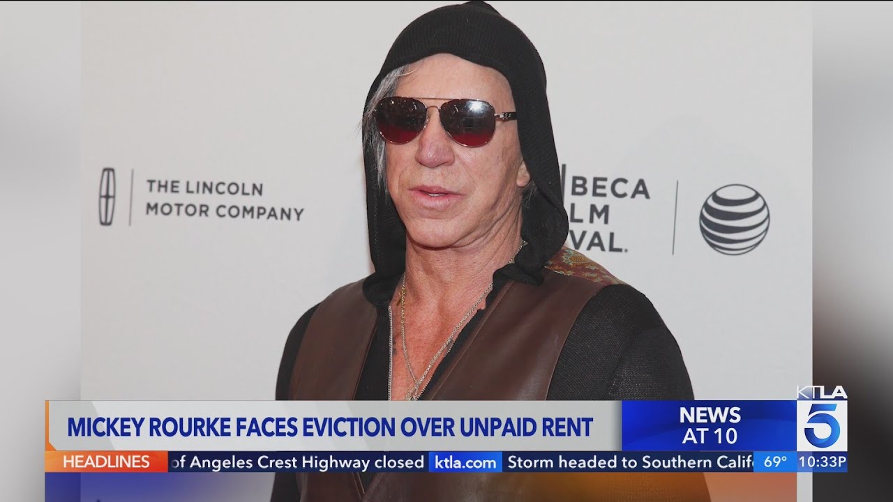 Actor Mickey Rourke facing eviction from L.A. home - YouTube