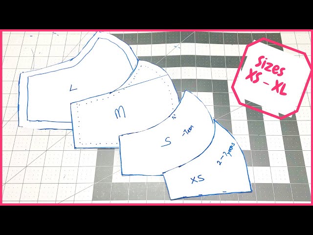 How to Make XS to XL Face Mask Pattern | Very Easy - YouTube how-to-make-xs-to-xl-face-mask-pattern-very-easy-youtube