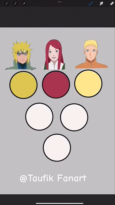 Trying tiktok art Jinchuriki Naruto kushina minato #boruto #naruto #artist #anime #satisfying