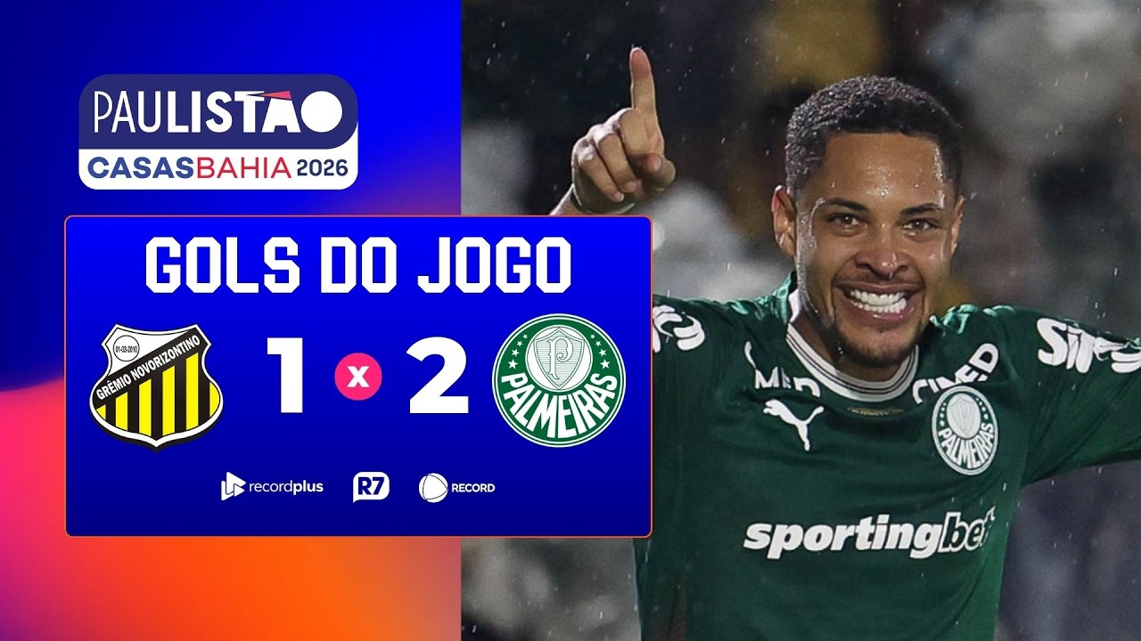 Novorizontino 1 x 2 Palmeiras: os gols da final do Paulistão com Cléber Machado