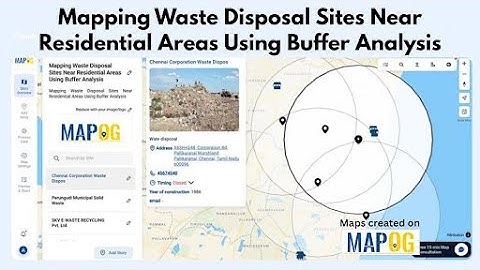 GIS Mapping of Waste Disposal Sites Near Residential Zones #waste #gismapping #urbanplanning #mapog