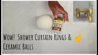 Create Two MIND BLOWING DIYs Using Dollar Tree Shower Curtain Rings
