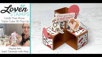 Pampered Pets Cards That Move: 3D Pop Up Triple Cube Card