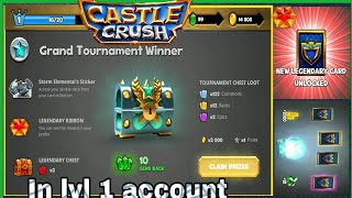 Storm Element's Tournament Victory | Lvl 1 account😱 | Castle crush screenshot 4