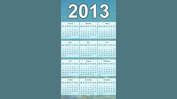 2013 Calendar
