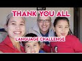 Italian - Filipino Language Challenge | THANK YOU EVERYONE |Italian Pinoy Family
