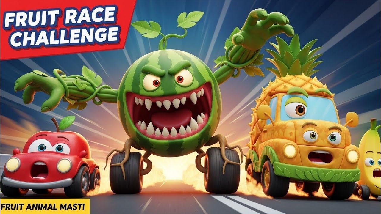 Fruit Race Challenge 😱Tasks + Teamwork | Kids Fun Story # ...