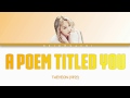 Taeyeon   a poem titled you hotel del luna ost 3 hanromeng lyrics