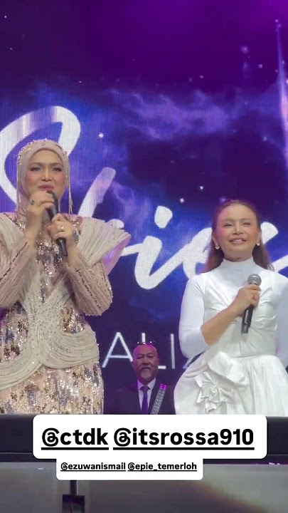 Siti Nurhaliza Spontaneously Pulls Rossa Up on Stage