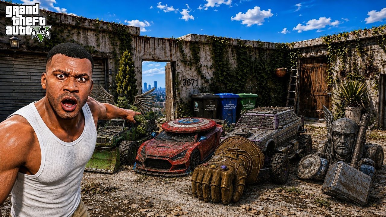Franklin Found Abandoned Superhero Cars in GTA 5 | GTA 5 Malayalam - GTA 5