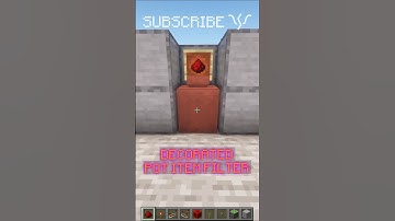 Make a SIMPLE ITEM FILTER with a DECORATED POT! | Redstone with PsiVolt #minecraft #redstone