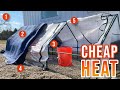 Heating A Mini Greenhouse With Little or NO Power | Thermal Mass, Insulation, Layering for Seedlings