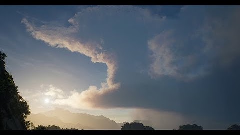 UE5 animated VDB / SVT realtime cloud formation. Volumetric clouds.