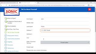How to Apply for a Job at Sonic screenshot 1