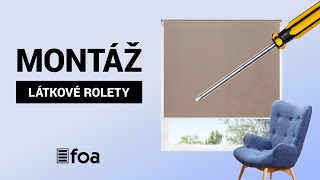 Montáž Látkových rolet v otevřené kazetě - Zavěšení na okno | FOA