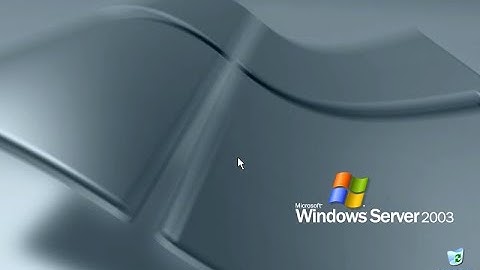 Windows Server 2003 Fake Startup UK version and shutdown in reverse