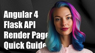 Angular 4 frontend with python flask backend how to render simple index page