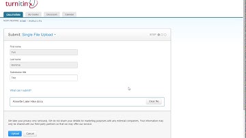 How to turn in an assignment to turnitin.com for students.
