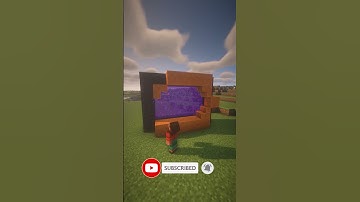 How to Build this AWESOME RED SAND Portal!!! 😯| Minecraft 1.19 Medieval Build | #shorts #trending