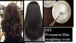permanent hair straightening at home | using Natural ingredients