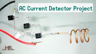 Electric Current Detector Project With BC547B Transistor, Best Electronic Project..Mr Real Maker..