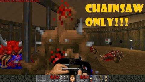 Doom 2: CHAINSAW ONLY run / UV MAX for First Blood map 2: The Sh*thole by Dunn & Dunn /no commentary