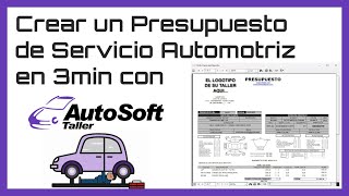 Crear un Presupuesto de Servicio Automotriz en 3MIN..! con AutoSoft Taller screenshot 5