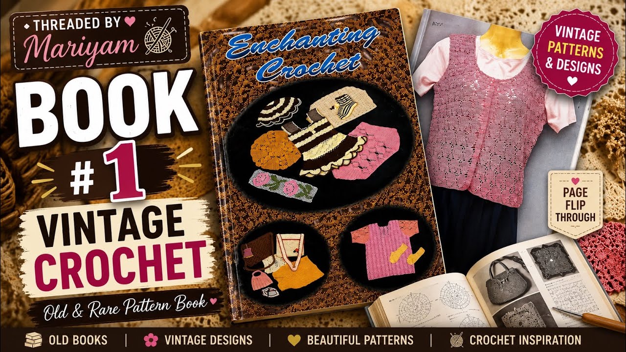 1 Vintage Crochet Book Collection | Enchanting Crochet | Rare