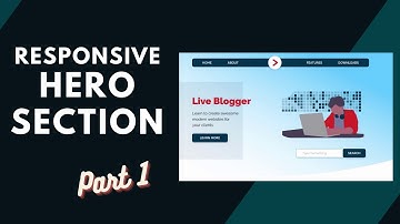 Create A Responsive Hero Section For Your Blogger Website (HTML)