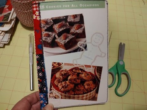 How to Make a Recipe Card Cover for a Junk Journal - YouTube