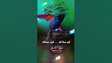 تلاوة خاشعة عطرة مباركة جميلة عذبة للشيخ ماهر المعيقلي ماتيسر من سورة الأعلى