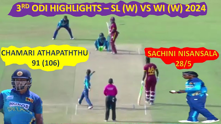 Full Highlights | Sri Lanka (W) vs West Indies (W) | 3rd ODI Cricket Match
