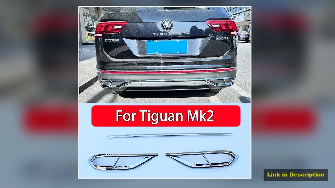 For Vw Tiguan 2020 Mk2 Chrome Exhaust Diffuser Car accessories TSI TDI High line Tiguan MK2 ABS Chr