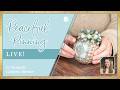 Peaceful Pinning Live #104 | Craft with me! No Sew Fabric Rosette Ornament