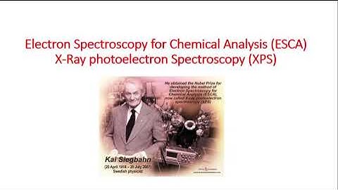 X ray photoelectron spectroscopy (XPS)- brief intro