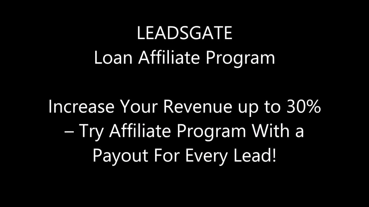 Loan Affiliate Program - LeadsGate
